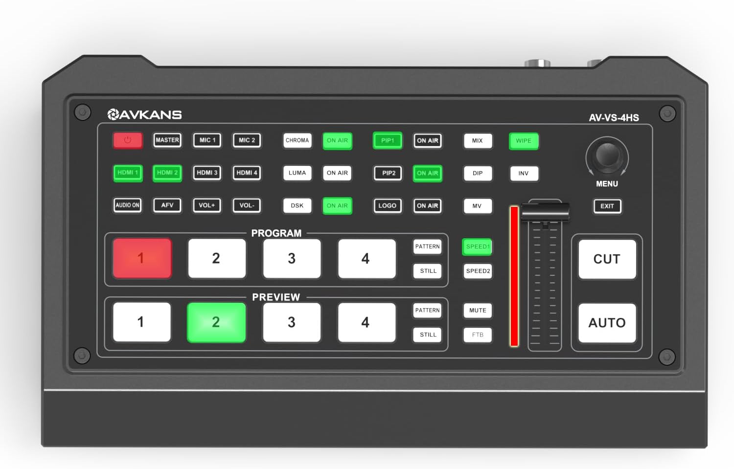 AVKANS HDMI SDI Live Stream Video Switcher, Pro Live Streaming Multi C